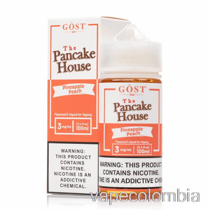 Vape Desechable Piña Melocotón - The Pancake House - Gost Vapor - 100ml 3mg